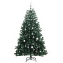 Albero Natale Incernierato con 300 LED e Palline 240 cm