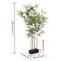 Albero Bambù Artificiale 552 Foglie 120 cm Verde
