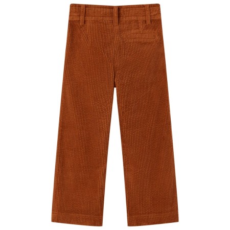 Pantaloni per Bambini in Velluto a Coste Cognac 104