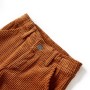 Pantaloni per Bambini in Velluto a Coste Cognac 104