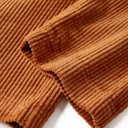 Pantaloni per Bambini in Velluto a Coste Cognac 104