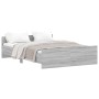 Giroletto con Testiera e Pediera Grigio Sonoma 140x190 cm