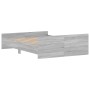 Giroletto con Testiera e Pediera Grigio Sonoma 140x190 cm