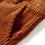 Pantaloni per Bambini in Velluto a Coste Cognac 128