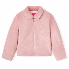 Cappotto per Bambini in Pelliccia Sintetica Rosa 140