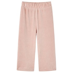 Pantaloni per Bambini in Velluto a Coste Rosa Chiaro 140