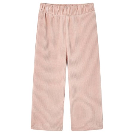 Pantaloni per Bambini in Velluto a Coste Rosa Chiaro 140