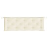 Cuscino per Panca Bianco Crema 150x50x7 cm in Tessuto Oxford
