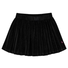 Gonna Plissettata da Bambina con Lurex Nero 104