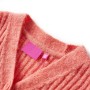 Cardigan da Bambina Lavorato a Maglia Rosa Medio 128