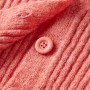 Cardigan da Bambina Lavorato a Maglia Rosa Medio 128
