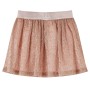 Gonna da Bambina con Brillantini Rosa Tenue 128