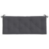 Cuscini Panca Giardino 2pz Antracite 120x50x7 cm Tessuto Oxford