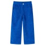 Pantaloni per Bambini in Velluto a Coste Blu Cobalto 92