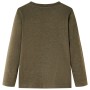 Maglietta per Bambini Maniche Lunghe Cachi Mélange 92