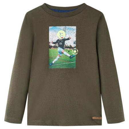 Maglietta da Bambino Maniche Lunghe Cachi 128