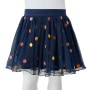 Gonna da Bambina in Tulle a Pois Blu Marino 104