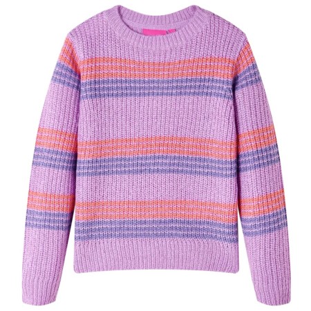 Maglione per Bambini Lavorato a Maglia Lilla e Rosa 92