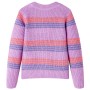 Maglione per Bambini Lavorato a Maglia Lilla e Rosa 92