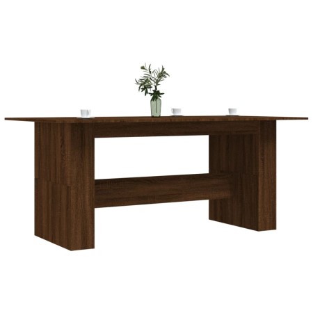 Tavolo da Pranzo Rovere Marrone 180x90x76 cm Legno Multistrato