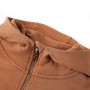 Felpa con Cappuccio e Mezza Cerniera per Bambini Antracite Cognac 104