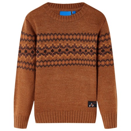 Maglione per Bambini Lavorato a Maglia Cognac 104