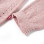 Cardigan da Bambina Lavorato a Maglia Rosa Tenue 104