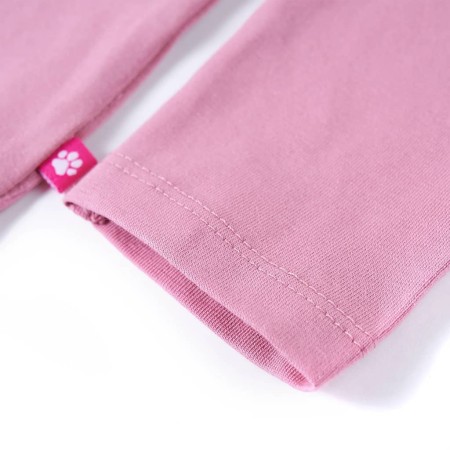 Maglietta per Bambini Maniche Lunghe Rosa Bruciato 128