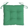 Cuscini per Sedia 2 pz Verdi 40x40x7 cm in Tessuto Oxford