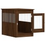 Gabbia Cani Arredamento Rovere Marrone 55x80x68cm Multistrato