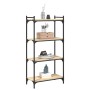 Libreria 4 Ripiani Rovere Sonoma 60x30x120 cm Legno Multistrato