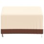Copertura per Panca a 2 Posti Beige 132x71x56/81 cm 600D Oxford