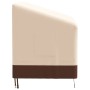 Copertura per Panca a 2 Posti Beige 132x71x56/81 cm 600D Oxford