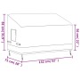 Copertura per Panca a 2 Posti Beige 132x71x56/81 cm 600D Oxford
