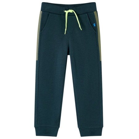 Pantaloni Tuta per Bambini con Coulisse Verde Muschio 140