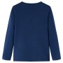 Maglietta da Bambina Maniche Lunghe Blu Marino 128