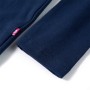 Maglietta da Bambina Maniche Lunghe Blu Marino 128