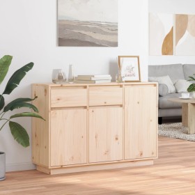 Credenza 110x34x75 cm in Legno Massello di Pino