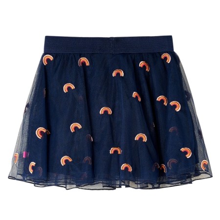 Gonna da Bambina con Tulle Blu Marino 104