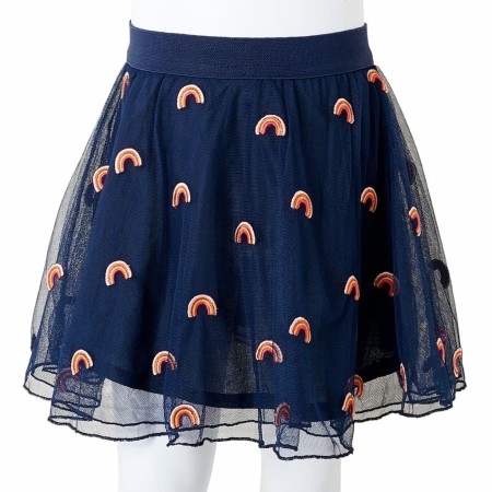 Gonna da Bambina con Tulle Blu Marino 104