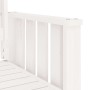 Panca Giardino con Tavolino 2 Posti Bianco Legno Massello Pino