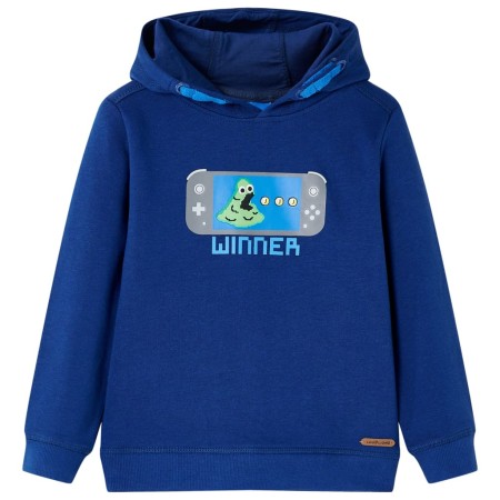 Felpa con Cappuccio per Bambini Blu Scuro 116