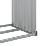 Portaceppi Marrone 120x45x210 cm in Acciaio Zincato