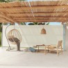 Tenda da Sole Laterale Retrattile per Patio 200x600 cm Crema