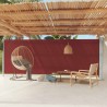 Tenda da Sole Laterale Retrattile per Patio 200x600 cm Rossa