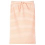 Gonna Dritta da Bambina a Righe Arancione Fluorescente 128