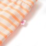 Gonna Dritta da Bambina a Righe Arancione Fluorescente 128