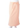 Gonna Dritta da Bambina a Righe Arancione Fluorescente 128