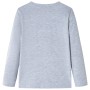 Maglietta Bambino a Maniche Lunghe Grigio Mélange 128