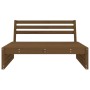 Divano Centrale Giardino Miele 120x80 cm Legno Massello Pino